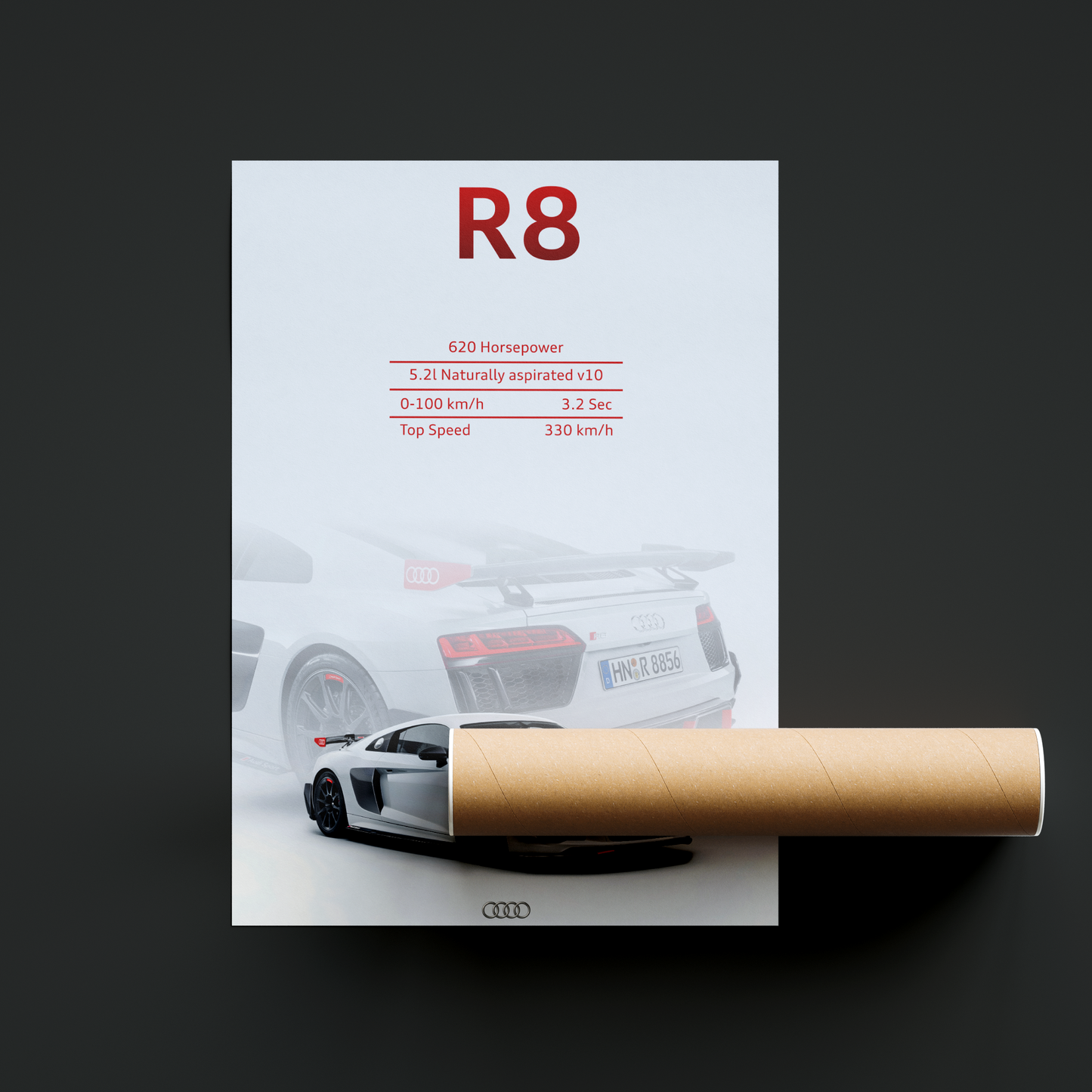 Audi R8 – Modern Icon Supercar Wall Decor