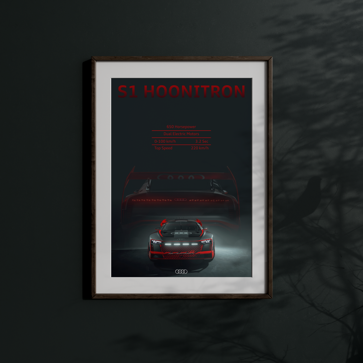 Audi S1 Hoonitron – Futuristic Power in Motion Wall Art
