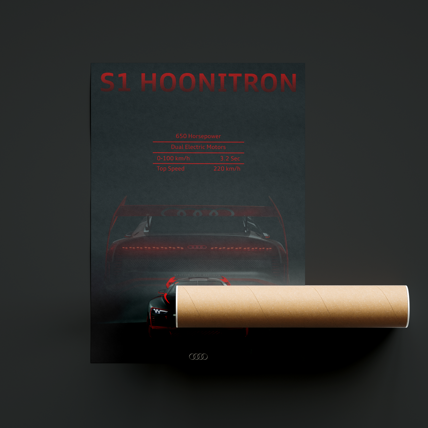 Audi S1 Hoonitron – Futuristic Power in Motion Wall Art