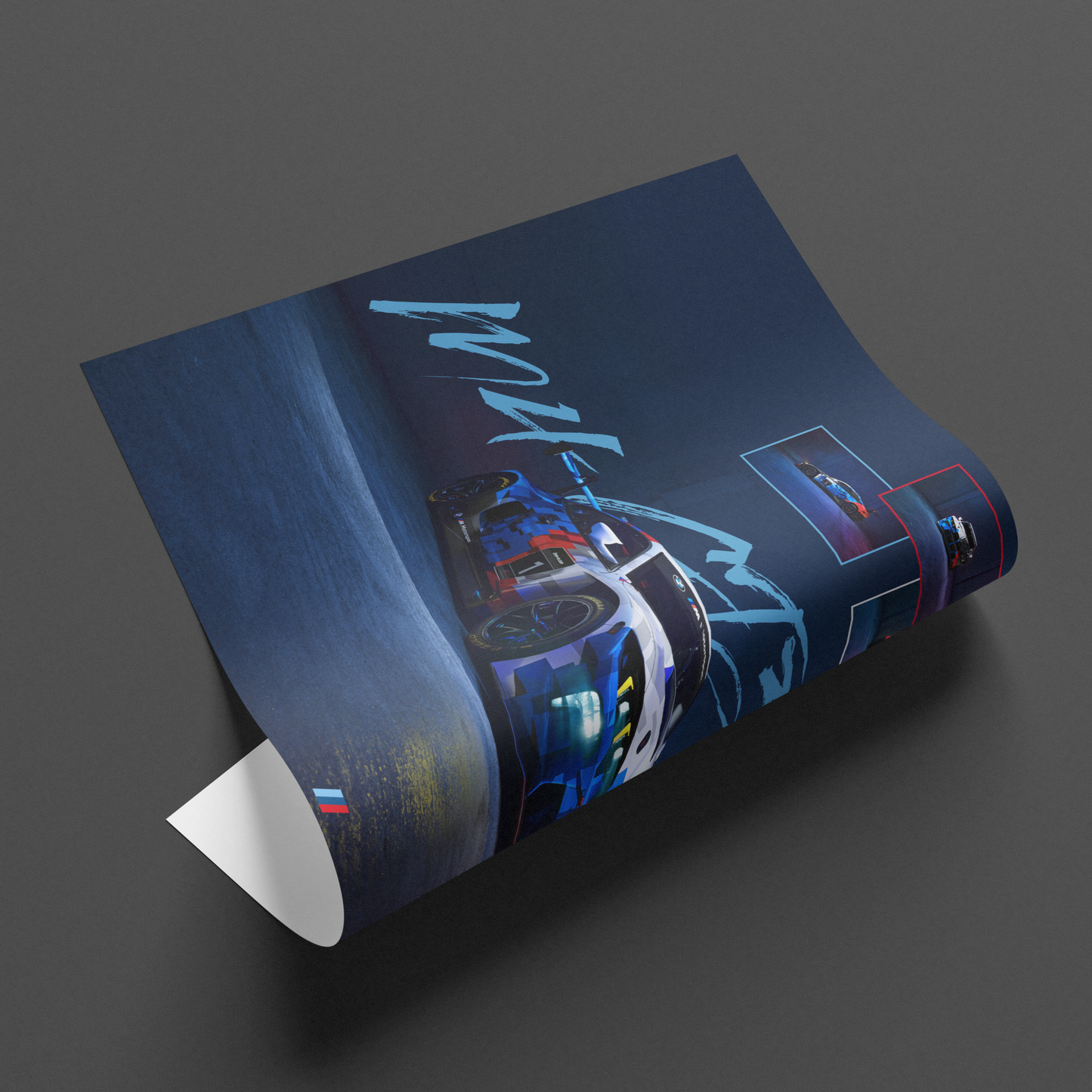 BMW M4 GT3 Evo – Track Domination in Every Detail Poster Print