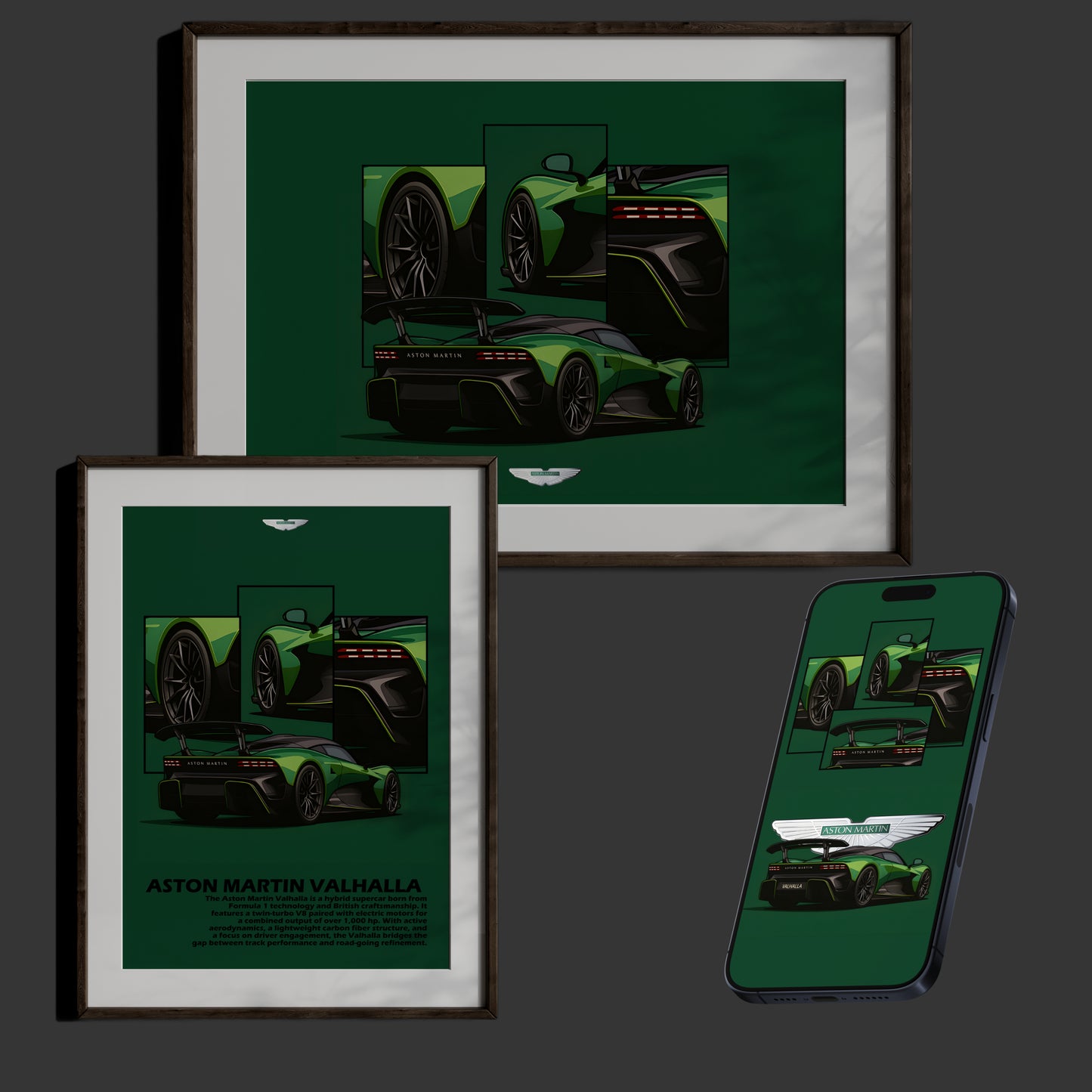 Aston Martin Valhalla - British Fury with F1 Soul Wall Art