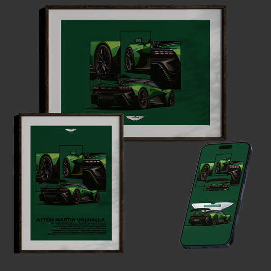 Aston Martin Valhalla - British Fury with F1 Soul Wall Art