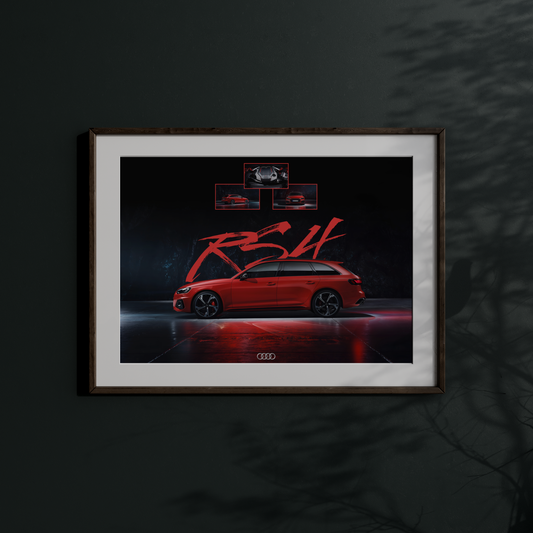 Audi RS4 – Everyday Utility with a Racing Pulse Wall Art