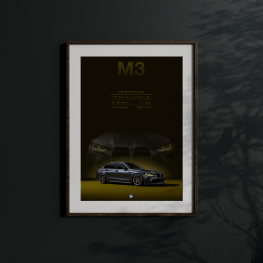 BMW M3 – Timeless Driving Icon Wall Decor